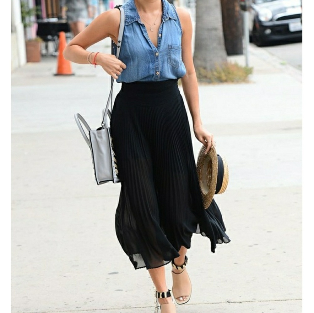 Cloth & Stone high low chambray - Picture 2 of 8